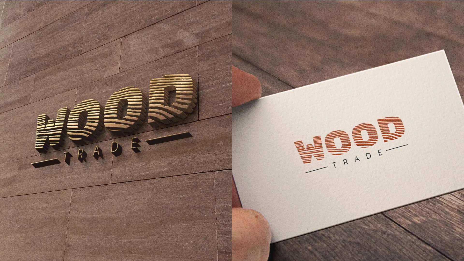 Разработка логотипа для компании «Wood Trade» в Удачном